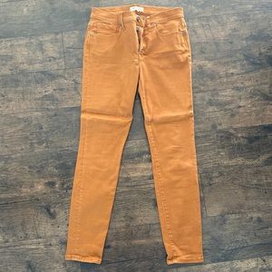 Madewell 9" Midrise Skinny Jean In Burnt Sienna 28